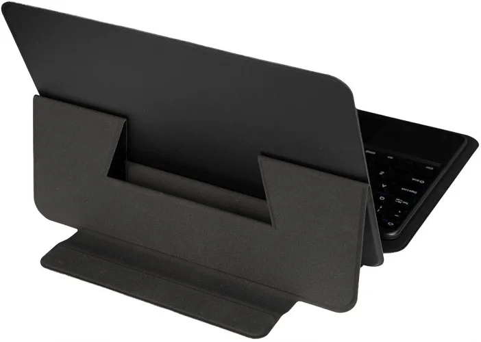 Samsung Galaxy Tab S9 Plus (+) Klavyeli Kılıf Zore Border Keyboard Bluetooh Bağlantılı Standlı Tablet Kılıfı - Siyah