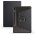 Samsung Galaxy Tab S9 Plus (+) Tablet Kılıfı Termik Kalem Bölmeli Dönebilen Standlı Kapak - Siyah
