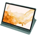 Samsung Galaxy Tab S9 Plus (+) Tablet Kılıfı Termik Kalem Bölmeli Dönebilen Standlı Kapak - Yeşil
