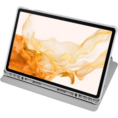 Samsung Galaxy Tab S9 Plus (+) Tablet Kılıfı Termik Kalem Bölmeli Dönebilen Standlı Kapak - Yeşil