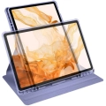 Samsung Galaxy Tab S9 Plus (+) Tablet Kılıfı Termik Kalem Bölmeli Dönebilen Standlı Kapak - Yeşil