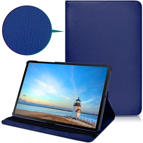 Samsung Galaxy Tab S9 Tablet Kılıfı 360 Derece Dönebilen Standlı Kapak - Lacivert