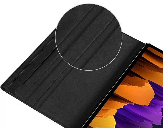 Samsung Galaxy Tab S9 Tablet Kılıfı 360 Derece Dönebilen Standlı Kapak - Lacivert