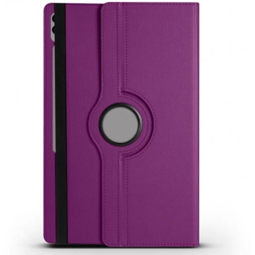 Samsung Galaxy Tab S9 Ultra (14.6) Tablet Kılıfı 360 Derece Dönebilen Standlı Kapak - Mor