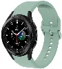 Samsung Galaxy Watch 4 Classic 42mm Silikon Kordon Tokalı Kademeli KRD-50 Kayış - Açık Yeşil
