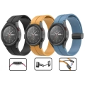 Samsung Galaxy Watch 5 40mm Silikon Kordon Zore KRD-84 Soft Pürüzsüz Metal Toka - Kırmızı