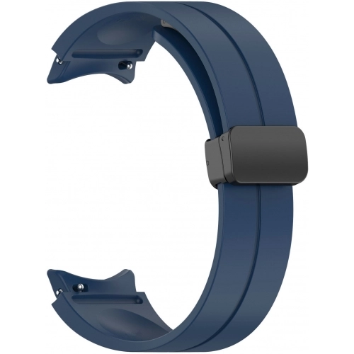 Samsung Galaxy Watch 5 40mm Silikon Kordon Zore KRD-84 Soft Pürüzsüz Metal Toka - Lacivert