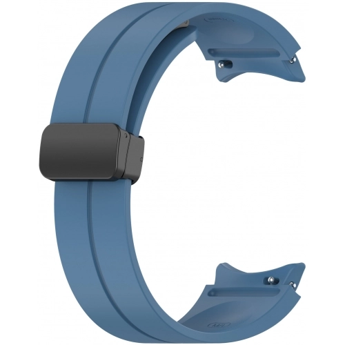 Samsung Galaxy Watch 5 40mm Silikon Kordon Zore KRD-84 Soft Pürüzsüz Metal Toka - Mavi