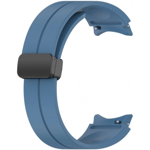 Samsung Galaxy Watch 5 40mm Silikon Kordon Zore KRD-84 Soft Pürüzsüz Metal Toka - Mavi