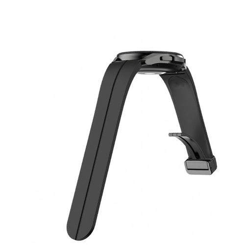 Samsung Galaxy Watch 5 40mm Silikon Kordon Zore KRD-84 Soft Pürüzsüz Metal Toka - Mor