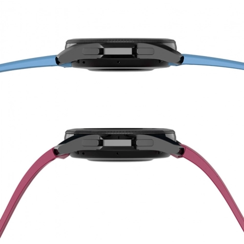 Samsung Galaxy Watch 5 40mm Silikon Kordon Zore KRD-84 Soft Pürüzsüz Metal Toka - Pembe Açık