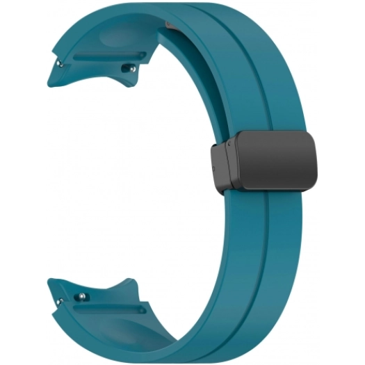 Samsung Galaxy Watch 5 44mm Silikon Kordon Zore KRD-84 Soft Pürüzsüz Metal Toka - Turkuaz