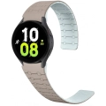 Samsung Galaxy Watch 6 40mm Kordon Çizgili Desenli Silikon KRD-111 Kordon - Haki