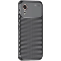 Samsung Galaxy XCover 7 Kılıf Silikon Parmak İzi Bırakmayan Karbon Soft Negro Kapak - Siyah