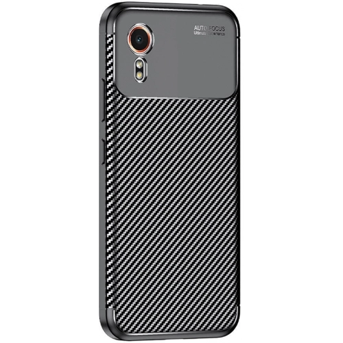 Samsung Galaxy XCover 7 Kılıf Silikon Parmak İzi Bırakmayan Karbon Soft Negro Kapak - Siyah