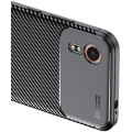 Samsung Galaxy XCover 7 Kılıf Silikon Parmak İzi Bırakmayan Karbon Soft Negro Kapak - Siyah