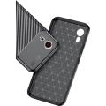 Samsung Galaxy XCover 7 Kılıf Silikon Parmak İzi Bırakmayan Karbon Soft Negro Kapak - Siyah