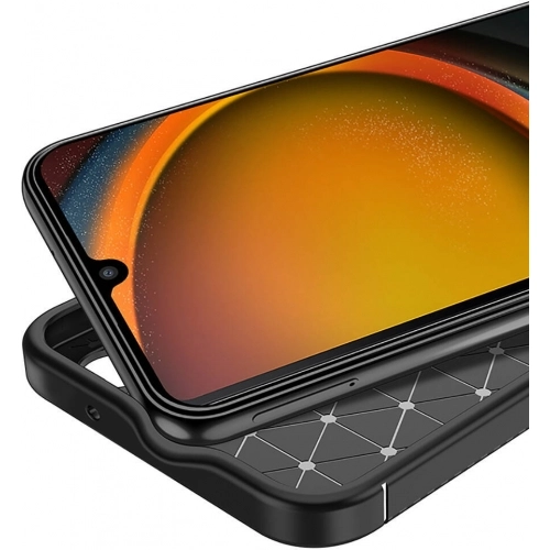 Samsung Galaxy XCover 7 Kılıf Silikon Parmak İzi Bırakmayan Karbon Soft Negro Kapak - Siyah