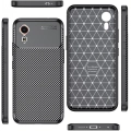 Samsung Galaxy XCover 7 Kılıf Silikon Parmak İzi Bırakmayan Karbon Soft Negro Kapak - Siyah