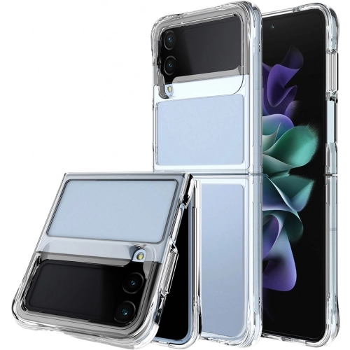 Samsung Galaxy Z Flip 4 Kılıf Şeffaf Kaliteli Lux Vonn Kapak 