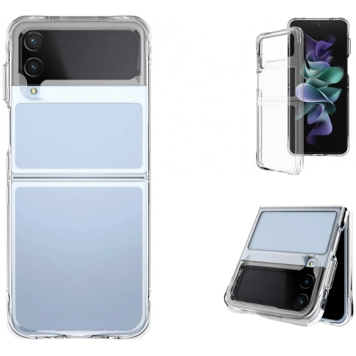 Samsung Galaxy Z Flip 4 Kılıf Şeffaf Kaliteli Lux Vonn Kapak