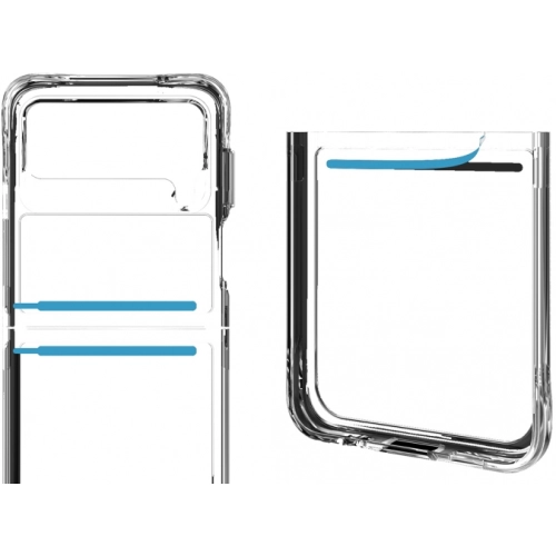 Samsung Galaxy Z Flip 4 Kılıf Şeffaf Kaliteli Lux Vonn Kapak