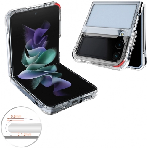 Samsung Galaxy Z Flip 4 Kılıf Şeffaf Kaliteli Lux Vonn Kapak