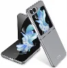 Samsung Galaxy Z Flip 5 Kılıf Sert Kıpta Mat İnce Kapak - Gri