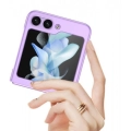 Samsung Galaxy Z Flip 5 Kılıf Sert Kıpta Mat İnce Kapak - Gri