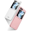 Samsung Galaxy Z Flip 5 Kılıf Sert Kıpta Mat İnce Kapak - Pembe