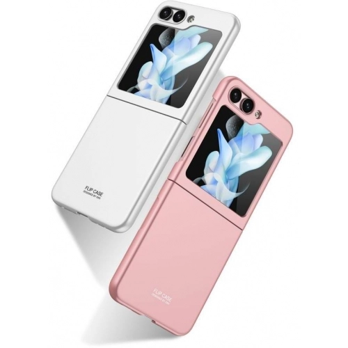 Samsung Galaxy Z Flip 5 Kılıf Sert Kıpta Mat İnce Kapak - Pembe