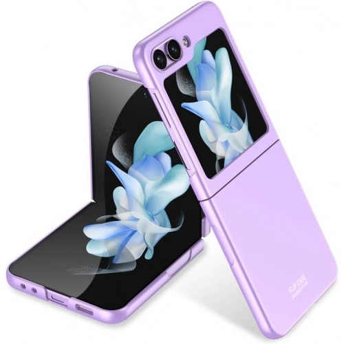 Samsung Galaxy Z Flip 5 Kılıf Sert Kıpta Mat İnce Kapak - Pembe