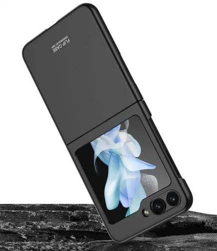 Samsung Galaxy Z Flip 5 Kılıf Sert Kıpta Mat İnce Kapak - Pembe