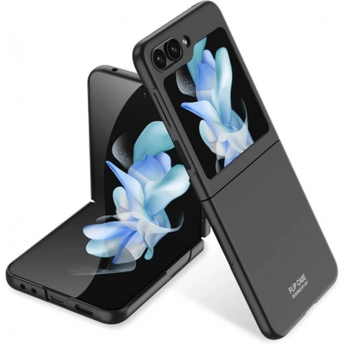 Samsung Galaxy Z Flip 5 Kılıf Sert Kıpta Mat İnce Kapak - Siyah