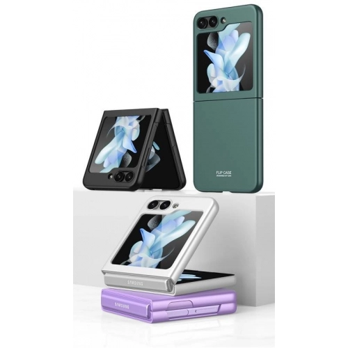 Samsung Galaxy Z Flip 5 Kılıf Sert Kıpta Mat İnce Kapak - Siyah