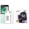 Samsung Galaxy Z Flip 6 Kamera Lens Koruyucu CL-11 Safir Parmak İzi Bırakmayan Anti-Reflective  - Yeşil