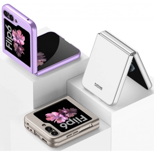 Samsung Galaxy Z Flip 6 Kılıf Sert Kıpta Mat İnce Kapak - Mor