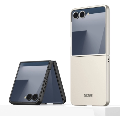 Samsung Galaxy Z Flip 7 Kılıf Sert Kıpta Mat İnce Kapak - Gri