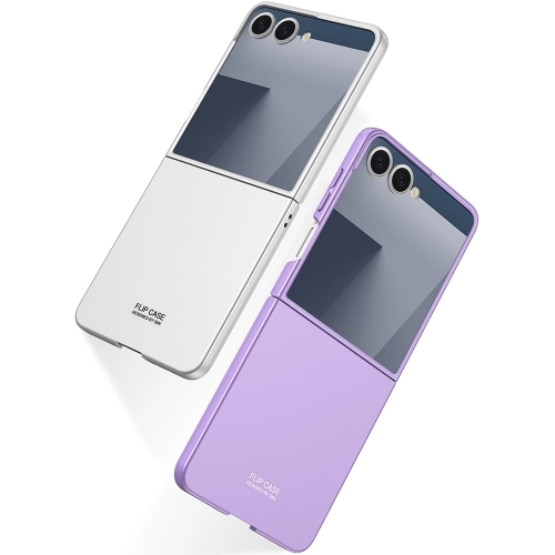 Samsung Galaxy Z Flip 7 Kılıf Sert Kıpta Mat İnce Kapak - Gri