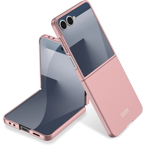 Samsung Galaxy Z Flip 7 Kılıf Sert Kıpta Mat İnce Kapak - Pembe