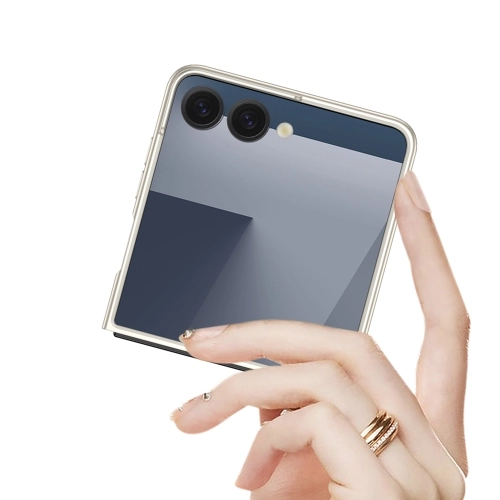 Samsung Galaxy Z Flip 7 Kılıf Sert Kıpta Mat İnce Kapak - Pembe