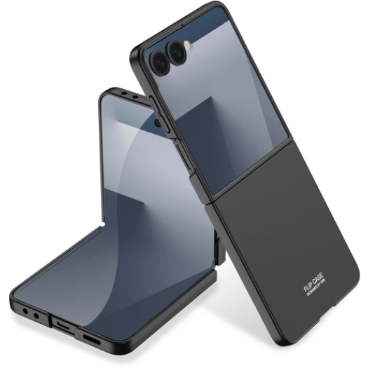 Samsung Galaxy Z Flip 7 Kılıf Sert Kıpta Mat İnce Kapak - Siyah