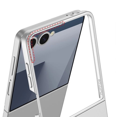 Samsung Galaxy Z Flip 7 Kılıf Sert Kıpta Mat İnce Kapak - Titanyum-Gri