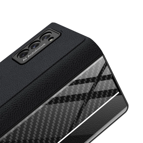 Samsung Galaxy Z Fold 2 Kılıf Standlı Drago Kapak - Siyah