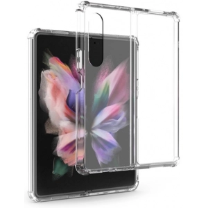 Samsung Galaxy Z Fold 3 Kılıf Köşe Korumalı Airbag Şeffaf Silikon Anti-Shock
