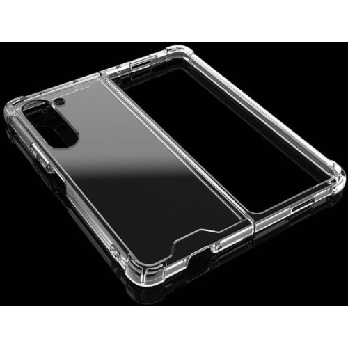 Samsung Galaxy Z Fold 5 Kılıf Köşe Korumalı Airbag Şeffaf Silikon Anti-Shock - Şeffaf