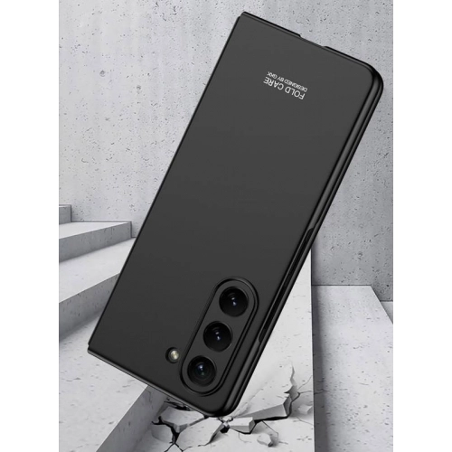 Samsung Galaxy Z Fold 5 Kılıf Sert Kıpta Mat İnce Kapak - Gümüş