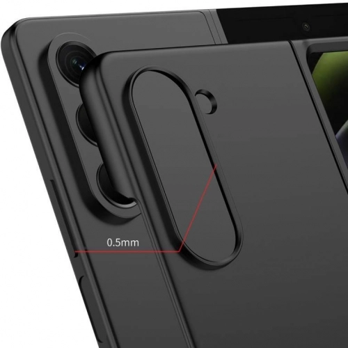 Samsung Galaxy Z Fold 5 Kılıf Sert Kıpta Mat İnce Kapak - Kırmızı