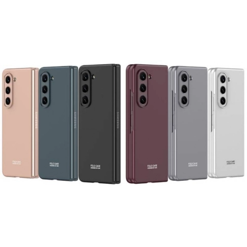 Samsung Galaxy Z Fold 5 Kılıf Sert Kıpta Mat İnce Kapak - Siyah