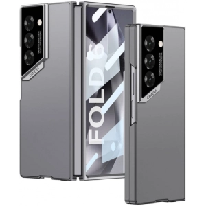 Samsung Galaxy Z Fold 6 Kılıf Ultra İnce Kamera Korumalı Sert Rubber 3. Gen Procase Kapak - Titanyum-Gri